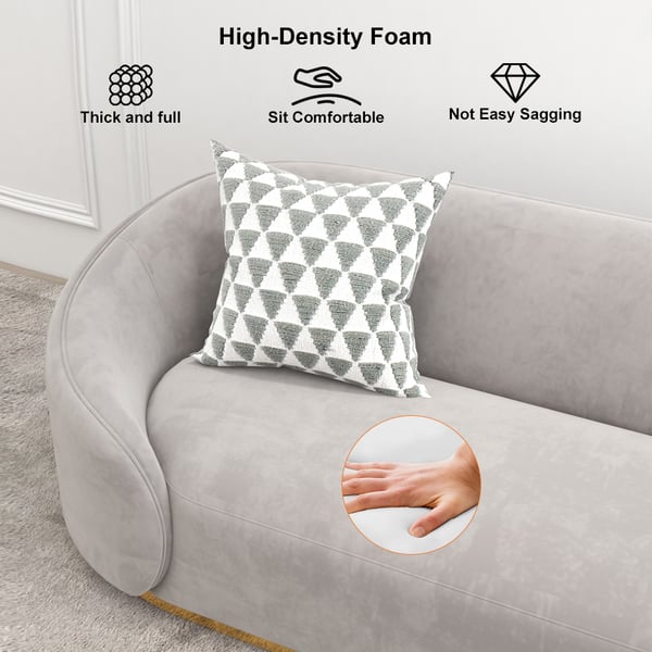 Customizable Size Modern Design Style Velvet Sofa Set with Sectional Upholstery Cover 2
