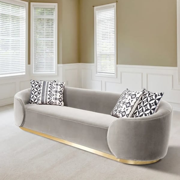 Customizable Size Modern Design Style Velvet Sofa Set with Sectional Upholstery Cover 0