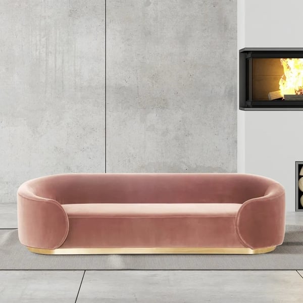 Customizable Size Modern Design Style Velvet Sofa Set with Sectional Upholstery Cover 4
