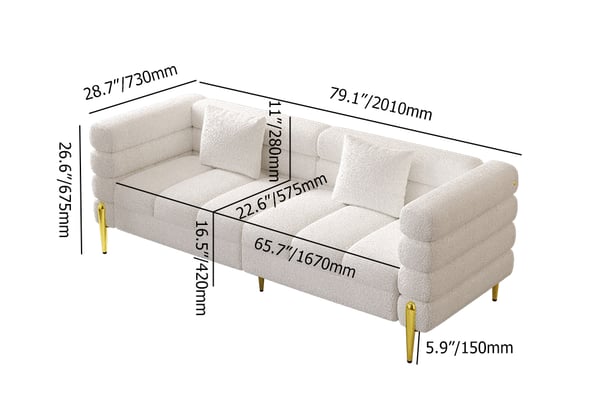 Luxury Living Room Sofa Set Fabric Velvet Sofas Modern Sectional Cover Couch Recliner 10