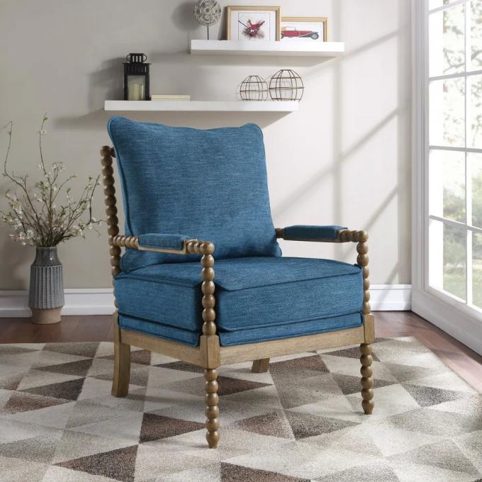 Wooden Frame Leisure Armchair Lounge Chair Garden Furniture 6
