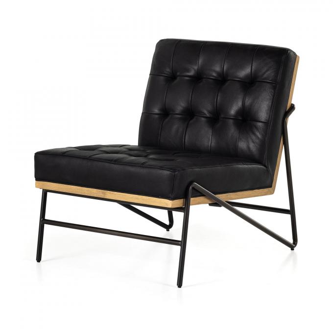 Accent PU Leather Lounge Chair Recliner Chaise Modern Furniture 0