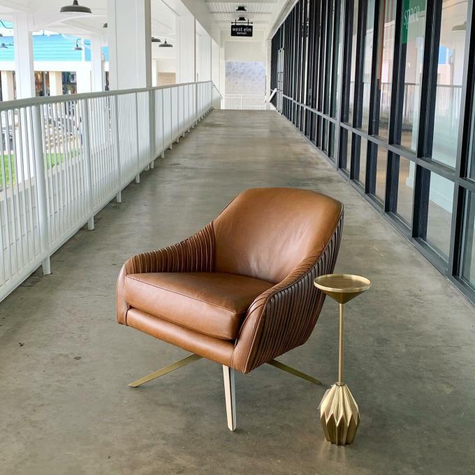 ODM Modern Swivel Chair Metal Base For Office Leisure Living Room 8
