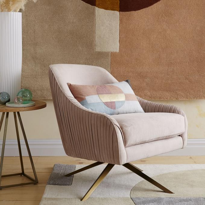 ODM Modern Swivel Chair Metal Base For Office Leisure Living Room 13