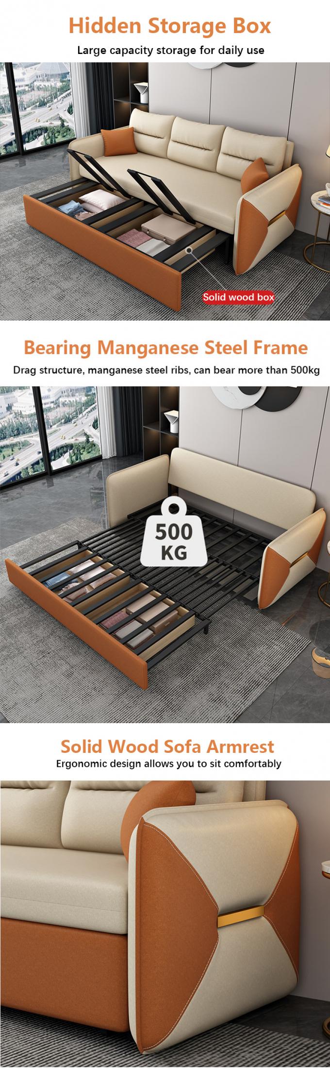 Living Room Furniture Convertible Sofa Bed Loveseat Sleeper Fabric Cover 6