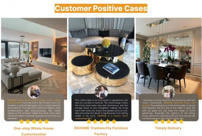 Fabric Covered Density Sponge-Filled Solid Wood Frame Sofa Set For Contemporary Design Home Furniture Villa Living Room 14