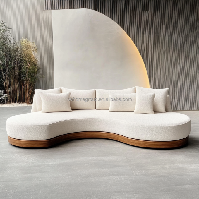 Living Room Furniture Nordic Velvet Sofa Light Luxury Creative Double Seat Sofa Chair With Fabric Covering Material 2