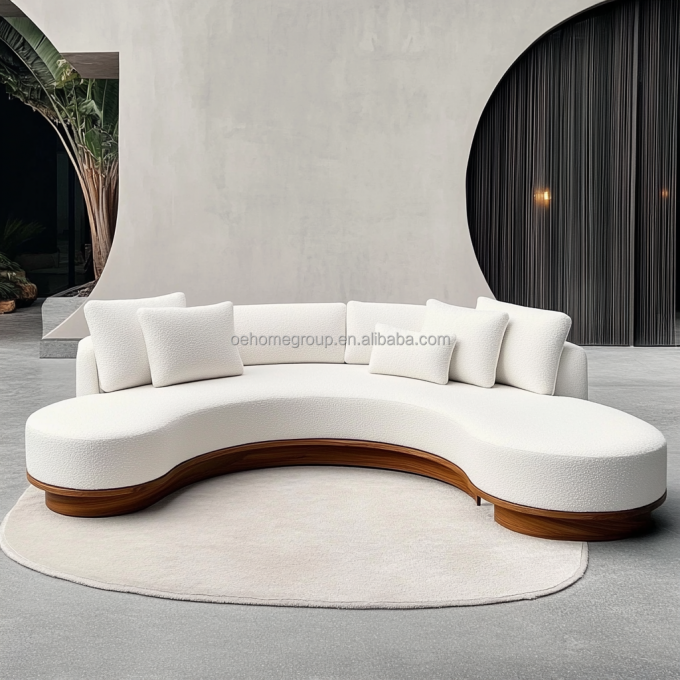 Living Room Furniture Nordic Velvet Sofa Light Luxury Creative Double Seat Sofa Chair With Fabric Covering Material 3