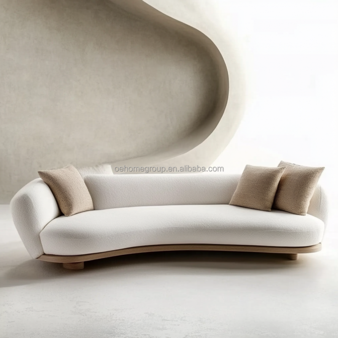 FOAM Filling Material Luxury Living Room Fabric Sofa Velvet Upholster Sectional Sofa For Home Hotel And End Design 4