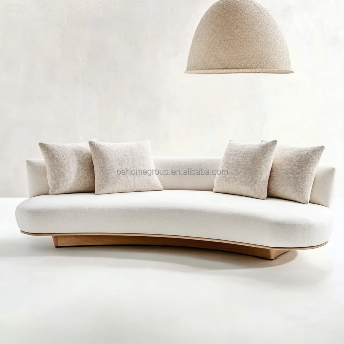 FOAM Filling Material Luxury Living Room Fabric Sofa Velvet Upholster Sectional Sofa For Home Hotel And End Design 5