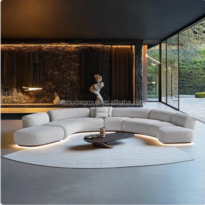 Corner Sofa Modern Round Cloud Couch Sectional White Living Room Modern Velvet Live Sofa Room Sofa Set Modern 3