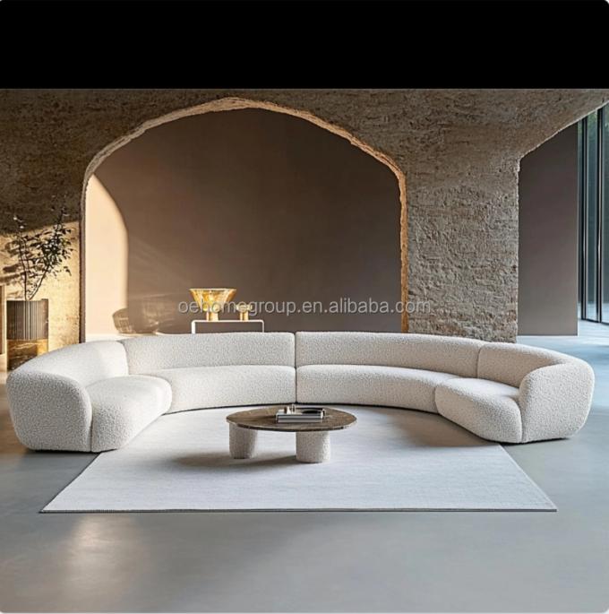 Corner Sofa Modern Round Cloud Couch Sectional White Living Room Modern Velvet Live Sofa Room Sofa Set Modern 6
