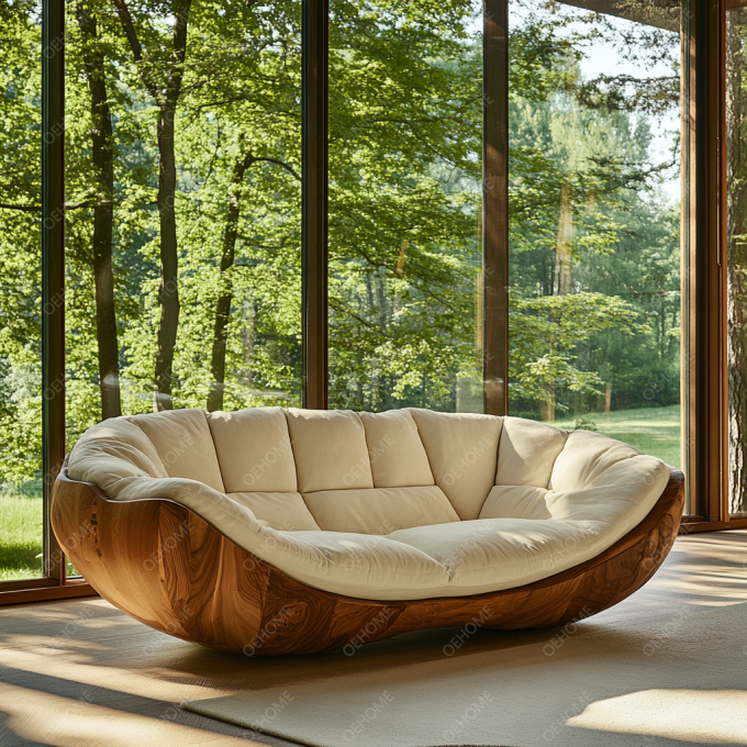 Customizable Modern Sofa Set With Simple Living Room Art Wood Legs And Corner Feature To Create A Relaxing Atmosphere 2