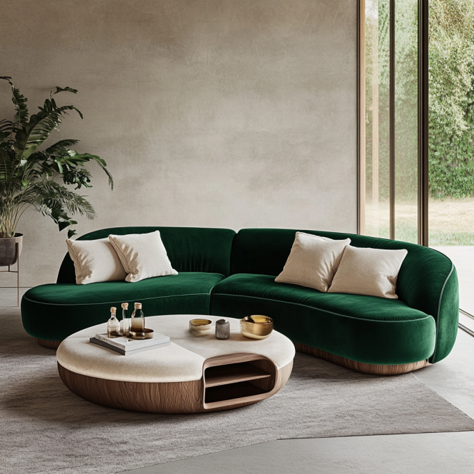 2-Seater Couch Set Modern Design Wood Legs Fabric Luxury Accent Living Room Furniture Sponge Filling Dining Reasonable 5