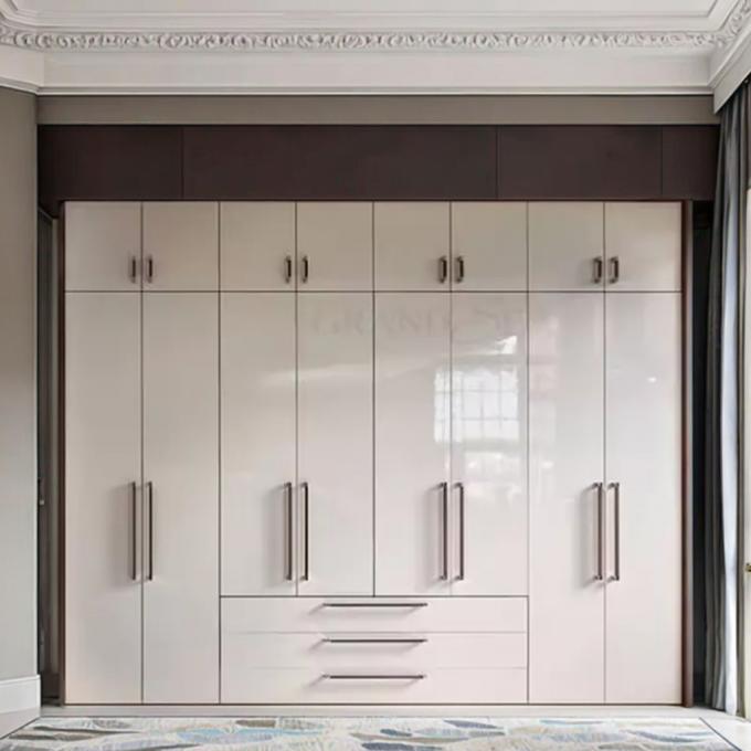 Sliding Door Mirror Storage Wardrobe For Modern MDF Wood Bedroom Furniture In Hotel Accommodation 2