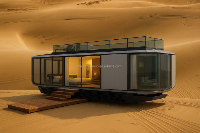 Durable Using Various Prefab Container House Tiny Portable Home Tiny Modular House Camping Hotel Space Capsule 2