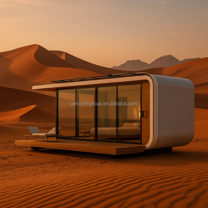 Durable Using Various Prefab Container House Tiny Portable Home Tiny Modular House Camping Hotel Space Capsule 5