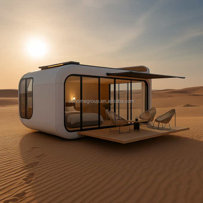 Durable Using Various Prefab Container House Tiny Portable Home Tiny Modular House Camping Hotel Space Capsule 6