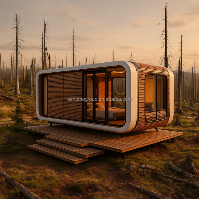 Spain Hotel Space Capsule House 5 Star Steel Buildings Space Capsule Container Houses Commercial House Space Capsule 2