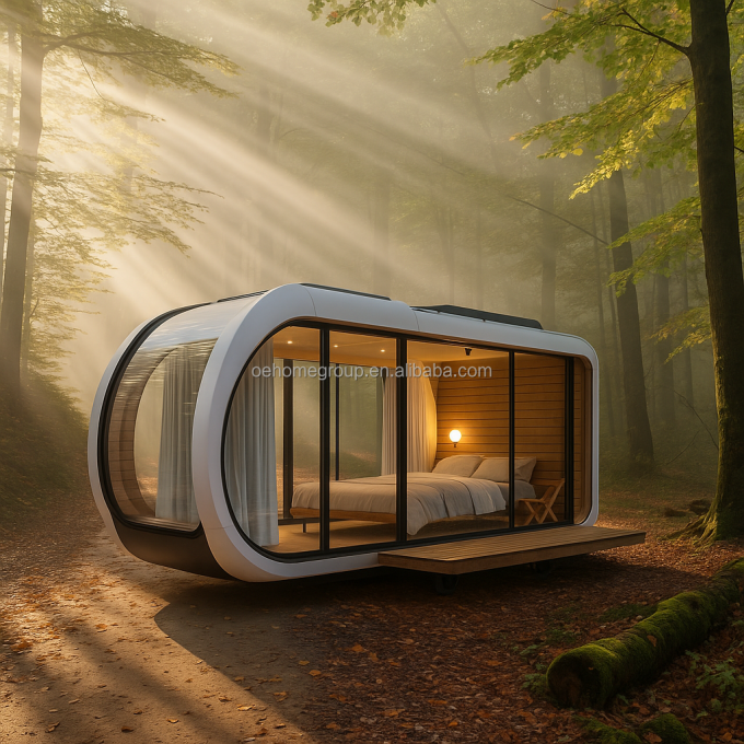 Spain Hotel Space Capsule House 5 Star Steel Buildings Space Capsule Container Houses Commercial House Space Capsule 3