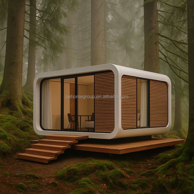 Spain Hotel Space Capsule House 5 Star Steel Buildings Space Capsule Container Houses Commercial House Space Capsule 4