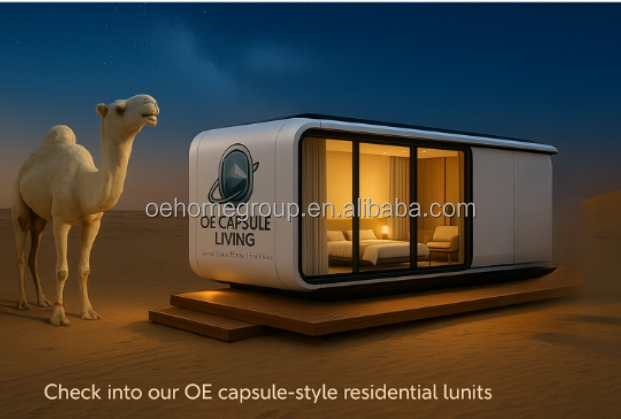 Luxury Prefabricated Modular Houses Holiday Resort Hotel Windproof Apple Cabin Capsule House 7