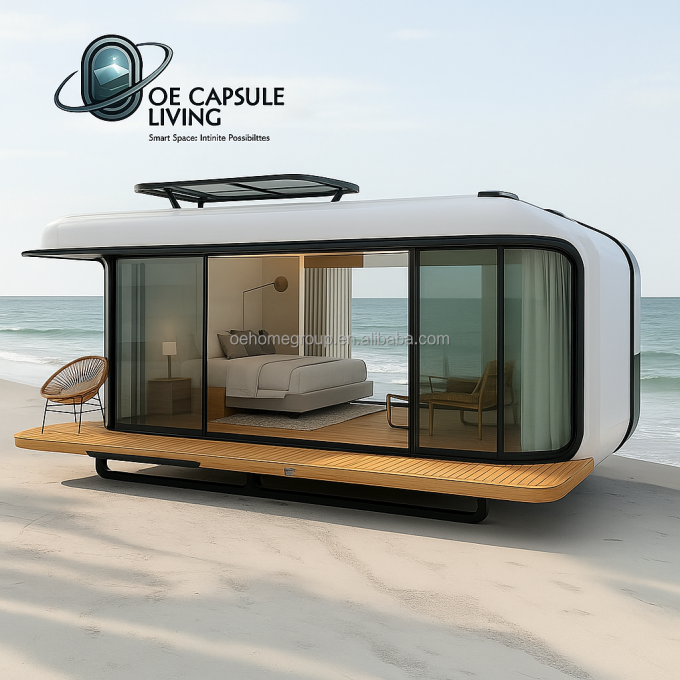 Portable Apple Cabin Customized Container Mobile Space Capsule House Prefab Easy Installation House Holiday Villas 2