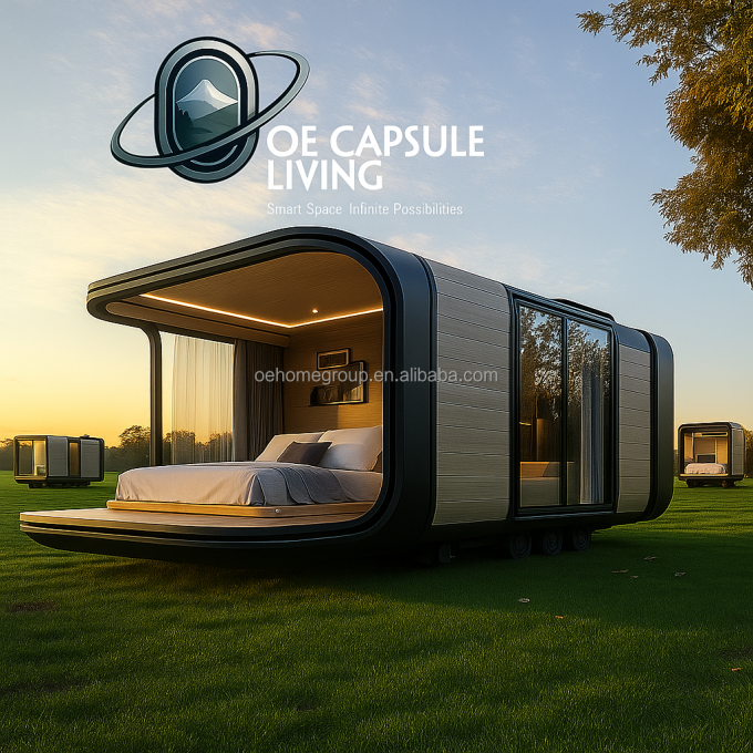 Portable Apple Cabin Customized Container Mobile Space Capsule House Prefab Easy Installation House Holiday Villas 3