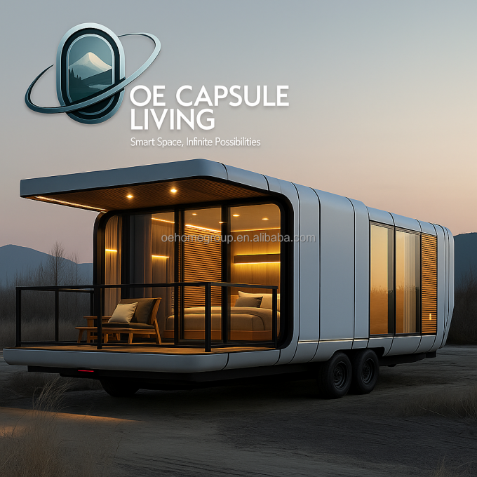 Portable Apple Cabin Customized Container Mobile Space Capsule House Prefab Easy Installation House Holiday Villas 5