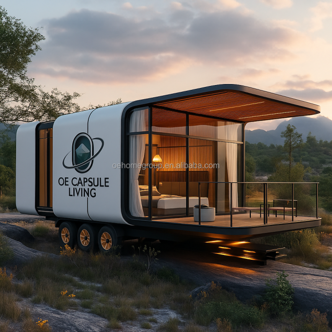 Portable Apple Cabin Customized Container Mobile Space Capsule House Prefab Easy Installation House Holiday Villas 7