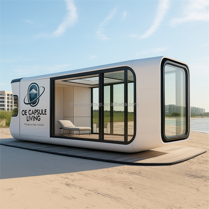 House Sleeping Hotel Container House Nature Resort Prefabricated Steel Construction For Families 7
