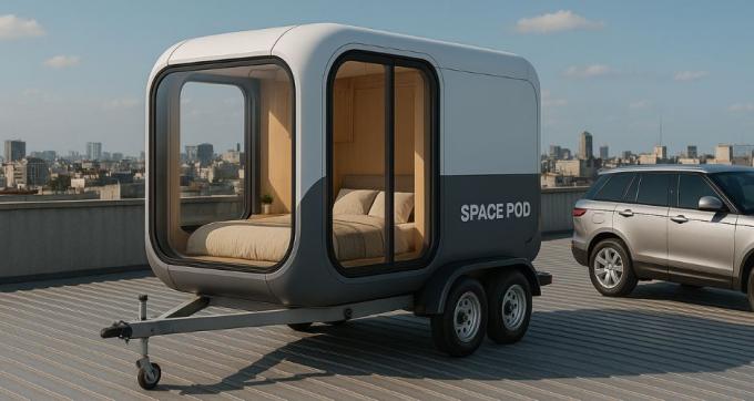 Luxury Bedroom Living Room Modern Prefab Smart Tiny Space Capsule Mobile Modular Container Capsule House Hotel 12