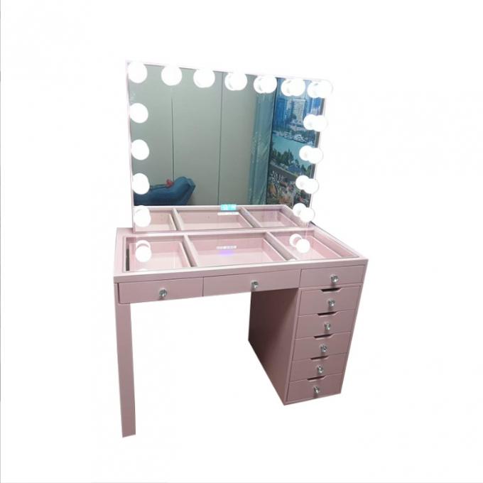 Stock In US Bedroom Dressers Makeup Table Dressing Desk With  Mirror Girl Cosmetic Vanity 2
