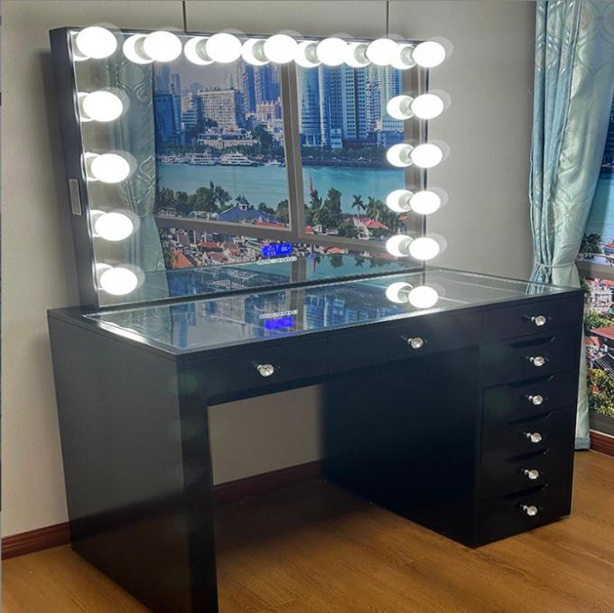Stock In US Bedroom Dressers Makeup Table Dressing Desk With  Mirror Girl Cosmetic Vanity 10