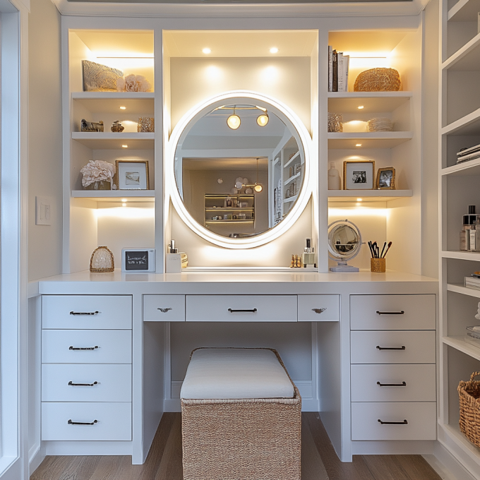 Vanity Makeup Mirror With Lights Cosmetic Mirror With 15 Dimmable LED Bulbs 20
