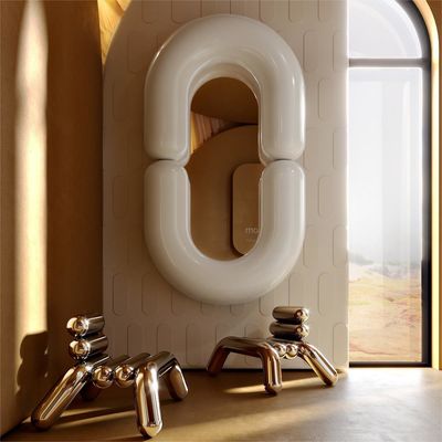 Oval Bathroom Led Wall Full Length Mirror Hanging Vanity Tall Mirror