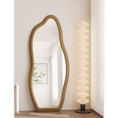 Makeup Flannelette Full Length Floor Mirror Curved Irregular Shape