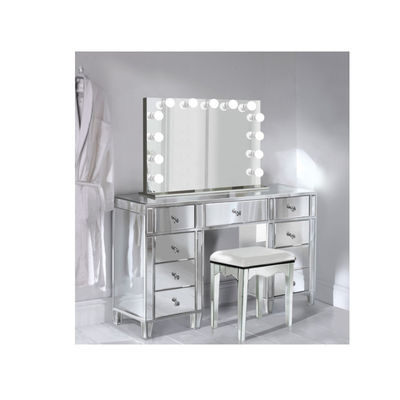 Modern Hollywood Makeup Vanity Mirror And Dressing Table Bedroom Furniture