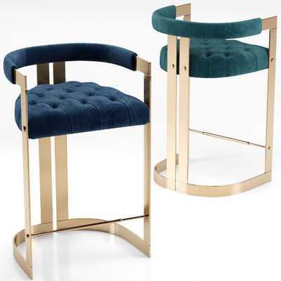 Nordic Style Simple Metal Bar Stool for High Chairs in Kitchen Counter Furniture