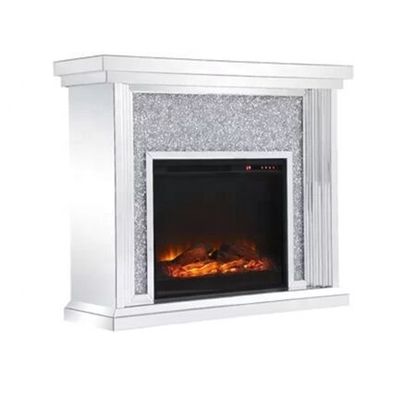 End Crystal Mirrored Fireplace Console Table Home Decor ODM