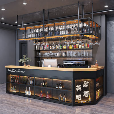 Mini LED Counter Height Nightclub Bar Table Modern Furniture