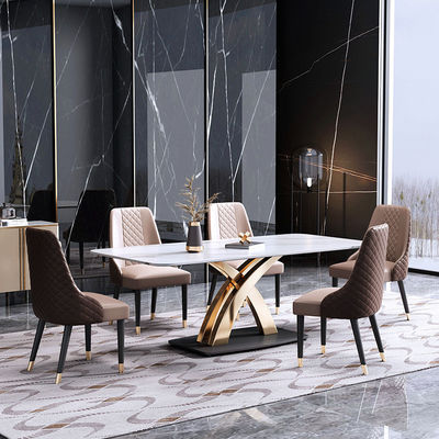 OEM Black Dining Table Marble Onyx Modern Furniture