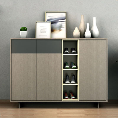 Plywood Slim Wooden Shoe Cabinet Rack Storage Modern Home Furniture 3 Tier
