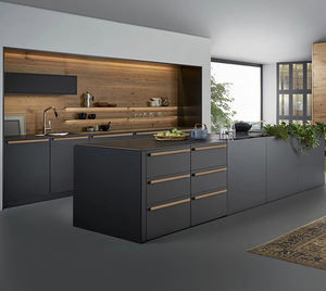 Readymade Modular Modern Wood Kitchen Cabinets With Melamine Board Carcase