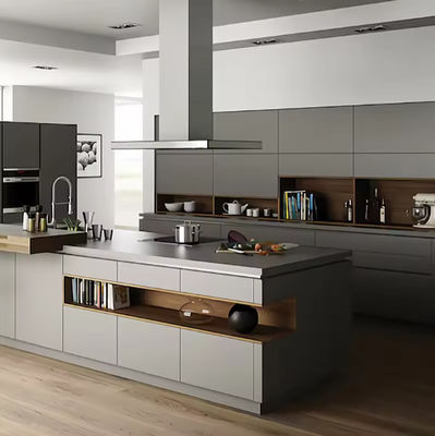 OEM Lacquer Corner Kitchen Cabinets And Countertops Solutions Acrylic Door
