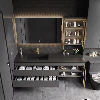 Cloakroom Floating Bathroom Vanity Toilet Sink Unit Wall Mounted