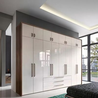 Sliding Door Mirror Storage Wardrobe For Modern MDF Wood Bedroom Furniture In Hotel Accommodation