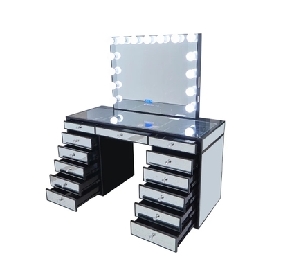 Dressing Table Mirror Makeup Artist Table Modern Bedroom Storage Makeup Vanity Table