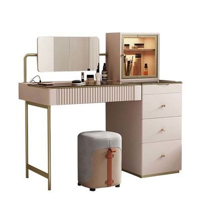 Modern Furniture Wood Vanity Dressing Table Makeup Mirror With Drawers