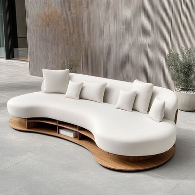 Italian Velvet Sofa Fabric Leisure Curved Couch Set Modern Unique Living Room Sofa For Modern Lounge